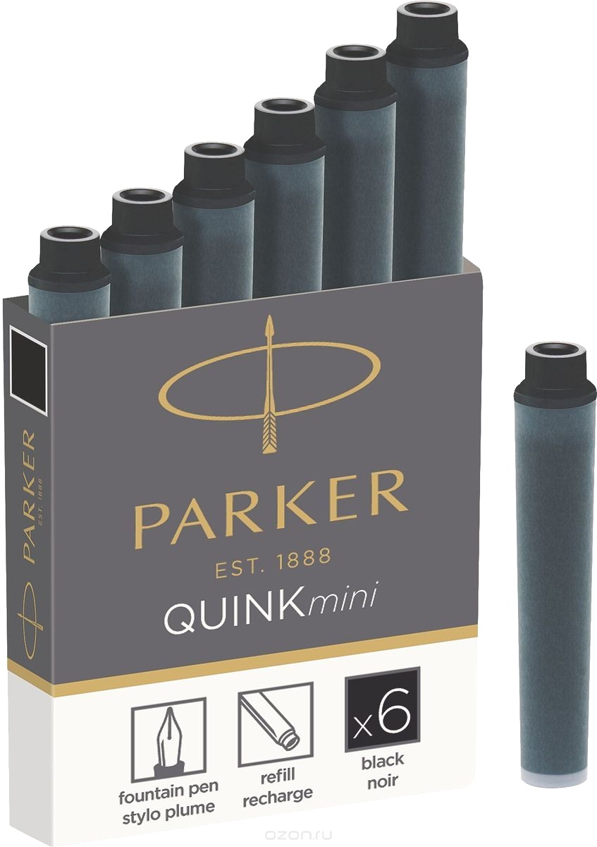 PARKER 1950407 SHORT CART.QUINK BLACK B6